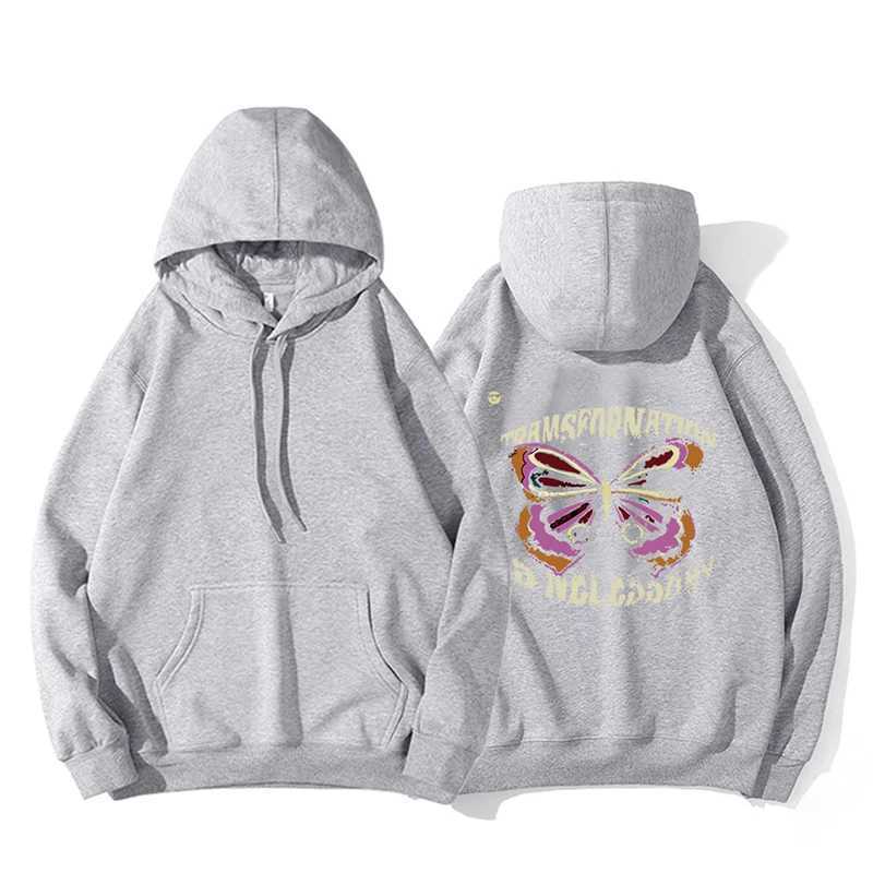 Blessyuki Oversized Harajuku Graphic Hoodie Mens Autumn Casual Loose Long Sleeve Sportswear Mens Retro High Street PulloverW240724