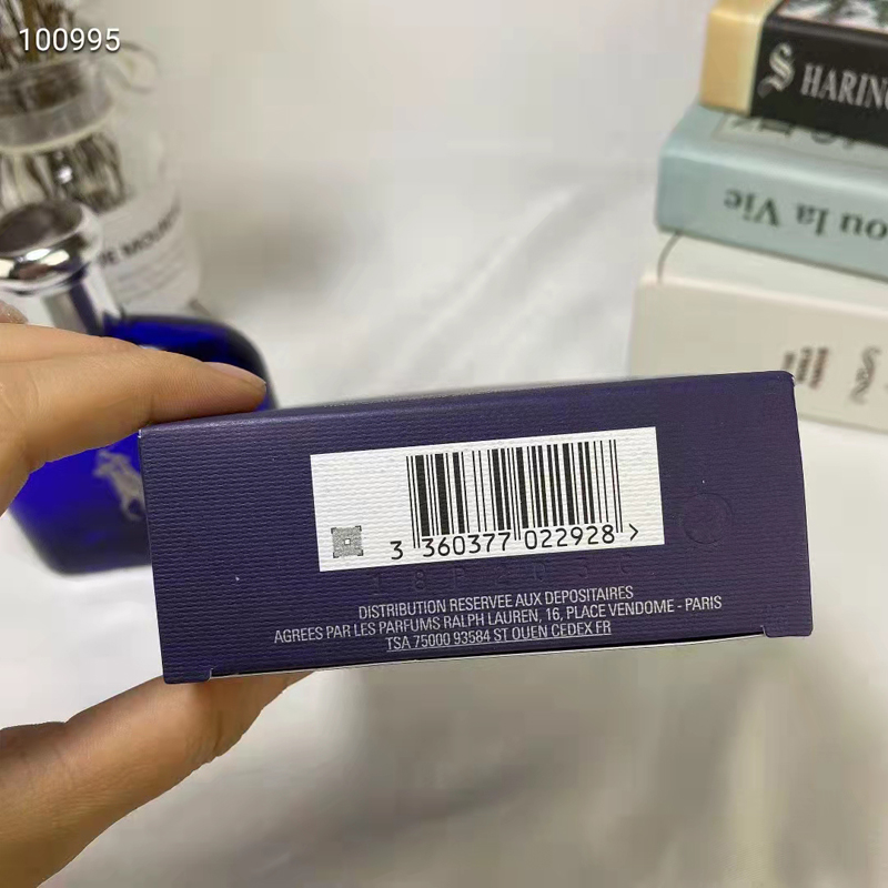 New Premium Designer Men Fragrance Glass Bottle Long Lasting Spray Blue Polo Classic Cologne 125ml