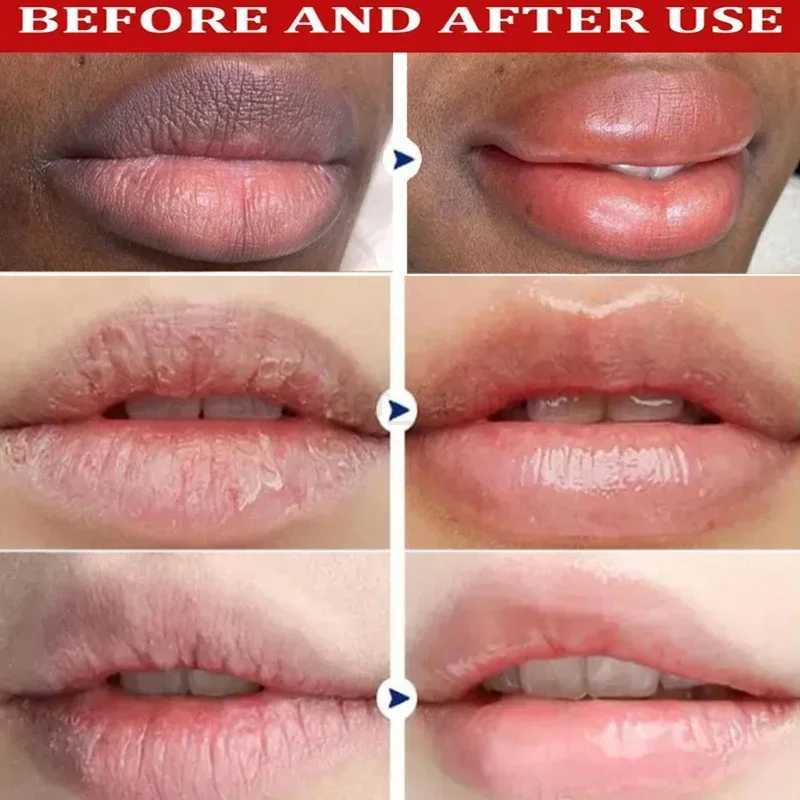 Turmeric Remove Dark Lip Balm Lighten Melanin Exfoliating Lip Oil Fade Lip Line Dead Skin Moisturizing Brighten Repair Lip CareXJ240812