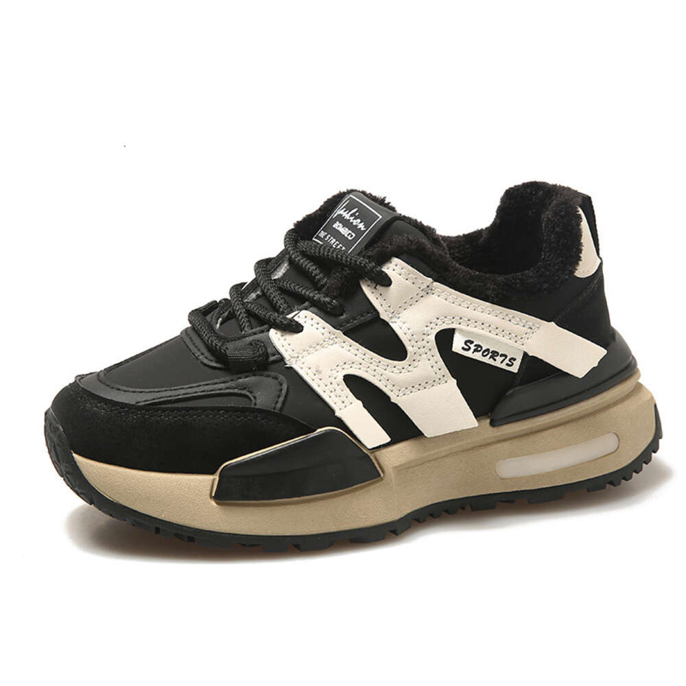 Ddmysports Winter New Instagram Korean Edition Plushed Forrest Gump Shoes For Female Students Warm Dad Leisure Street Shoot B Outdoor