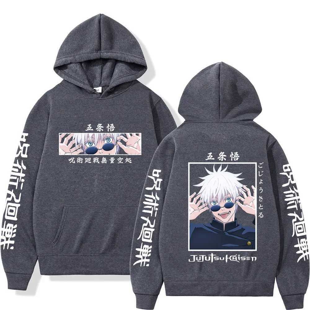 2023 Anime Jujutsu Kaisen Sweatshirts Satoru Gojo Graphic Hoodies Y2k Oversized Harajuku Streetwear Long Sleeve Unisex SudaderasXJ240812