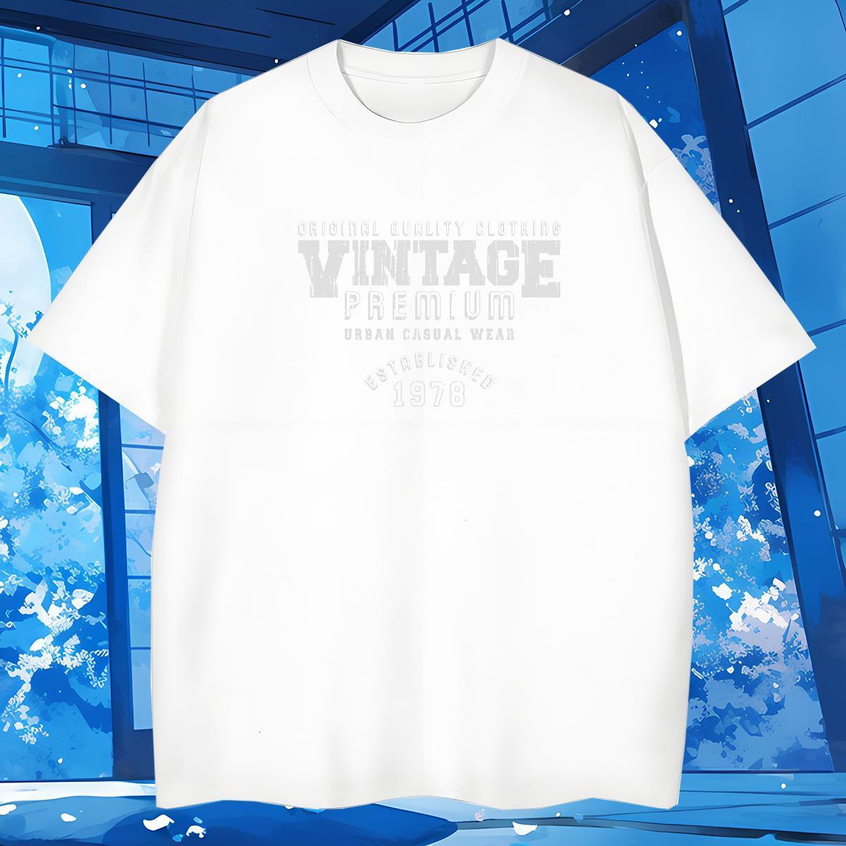 Wholesale letter T-Shirts Street Casual Men Tees 230g Cotton 2024 Summer Breathable Soft DIY Printed Tshirts