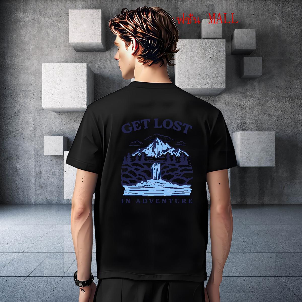 New Man T Shirts mountains Tops 100% Cotton 230g Casual Beach Comfortable Custom Print Plus Size Short Sleeve Soft Mens Tshirts