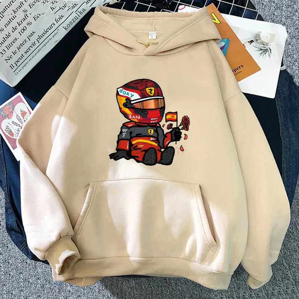 Sainz Mini F1 Hoodies for Men Games Cartoon Graphic Sweatshirts Long Sleeve Y2k Clothes Men Clothing Harajuku Streetwear WomenXJ240812