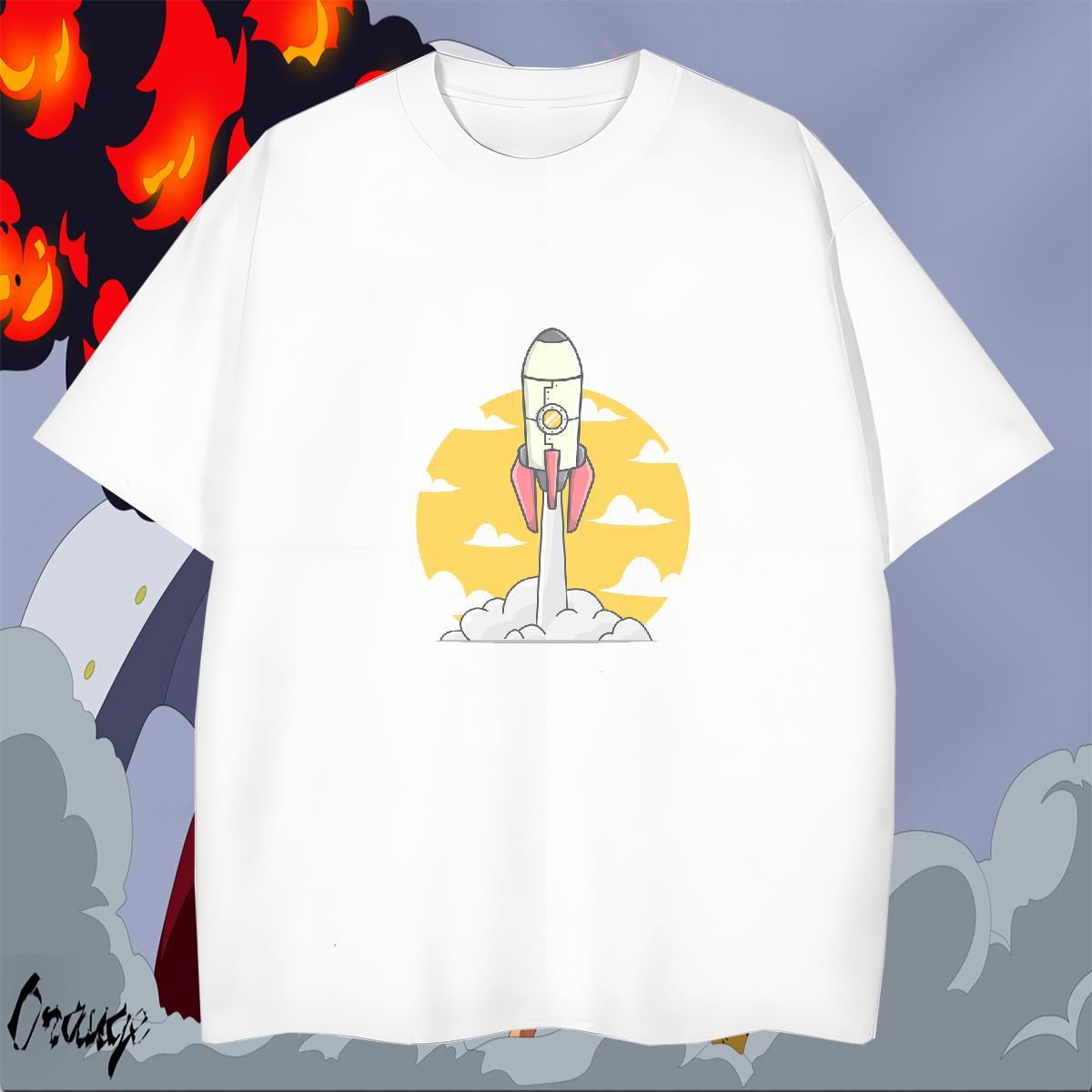 Casual New T-Shirts for Men 230g 100% Cotton Tshirts Daily Outfit Breathable Custom Printing Cool Wear