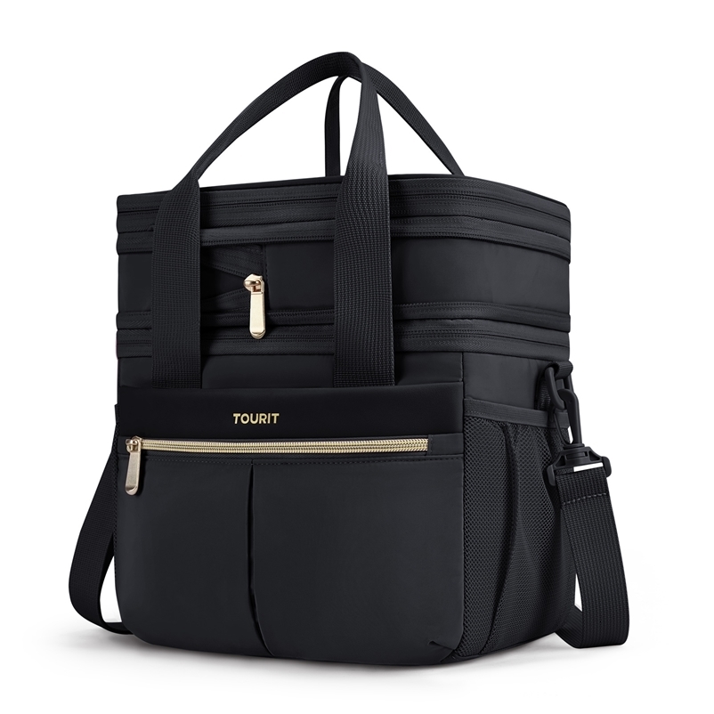 TOURIT Lunch Box Womens Double Layer Insulated Lunch Bag Womens Scalable and Reusable Lunch Cooler Bag 240812