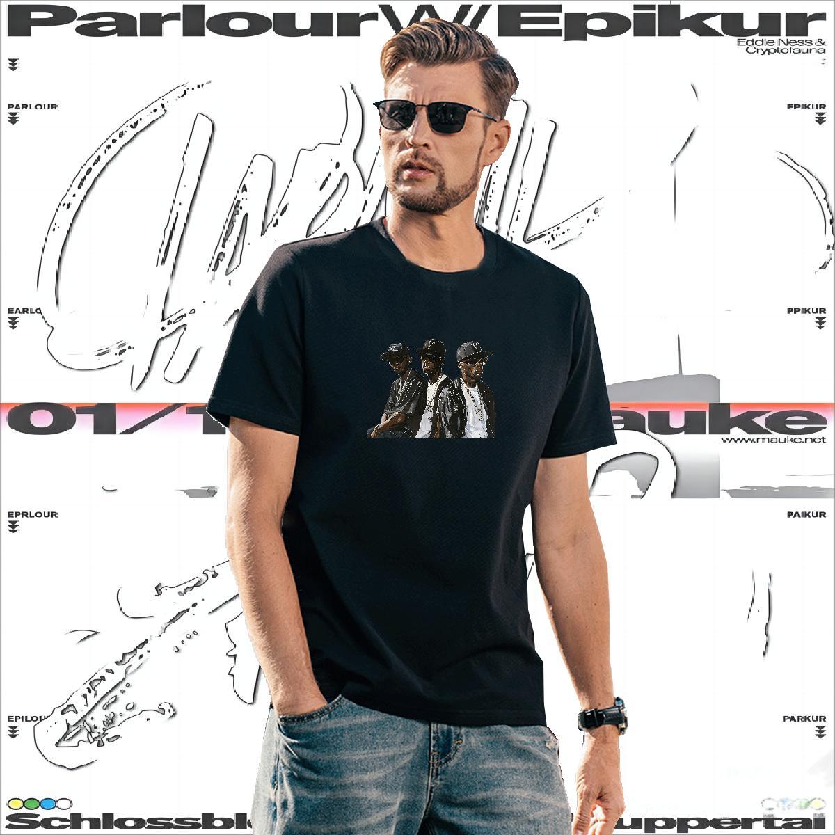 Stylist 230g Pure Cotton Men T Shirts Casual Daily Wear Men Tops Tees Tshirts Crew Neck Breathable Free Shipping Skull