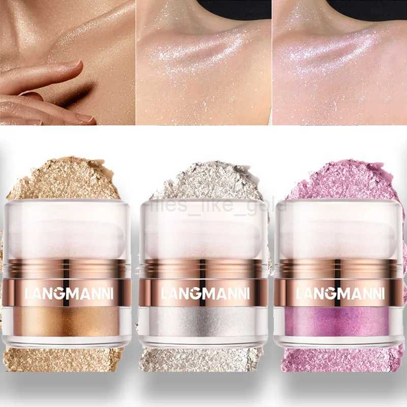 Sparkling Highlander Powder Diamond High Gloss Makeup Facial Body Pearl Highlander Powder Professional High Gloss Cosmetics W240812