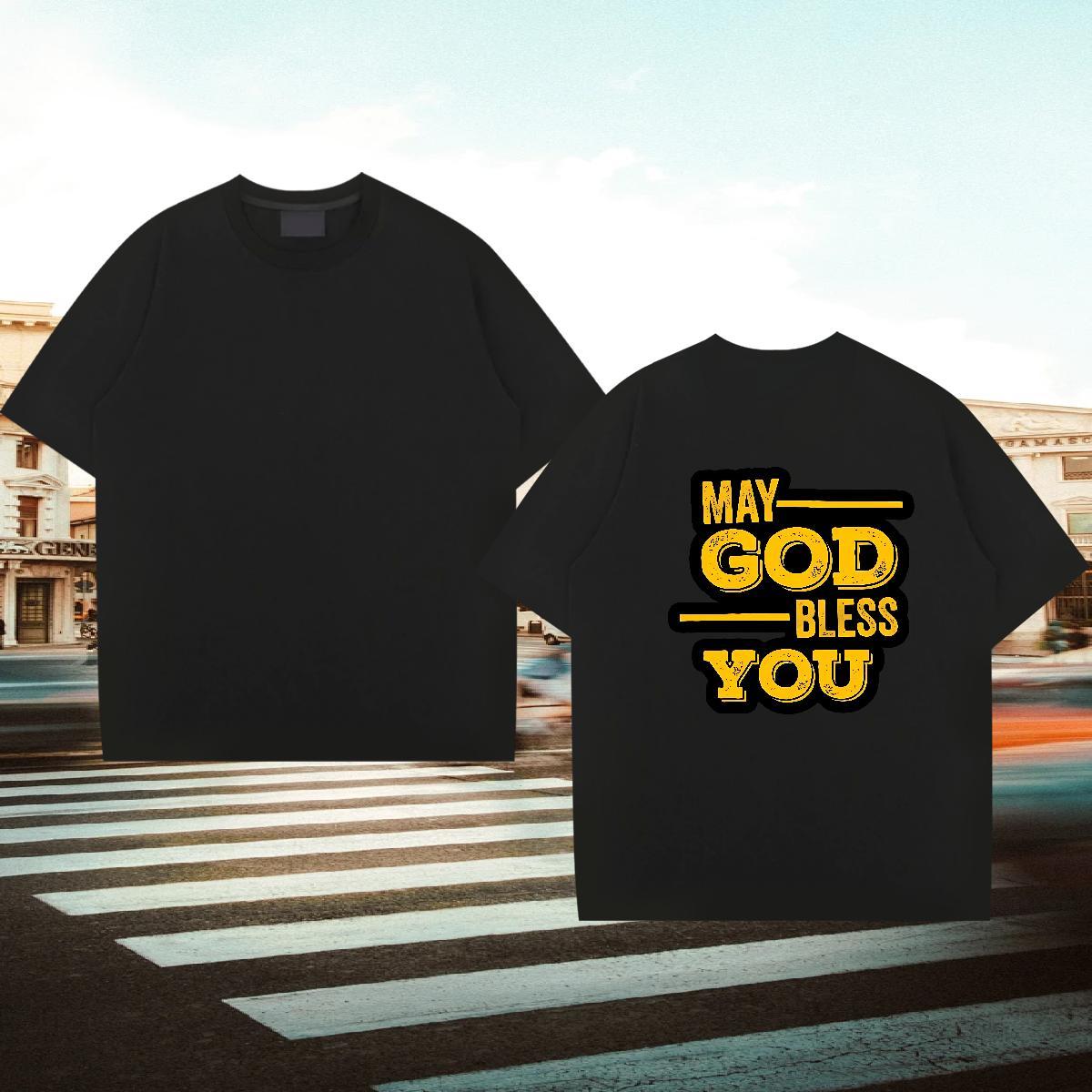 DIY Mens T Shirts letter Clothings 230g Cotton Street Soft DIY Printed Crew Neck Men Tees