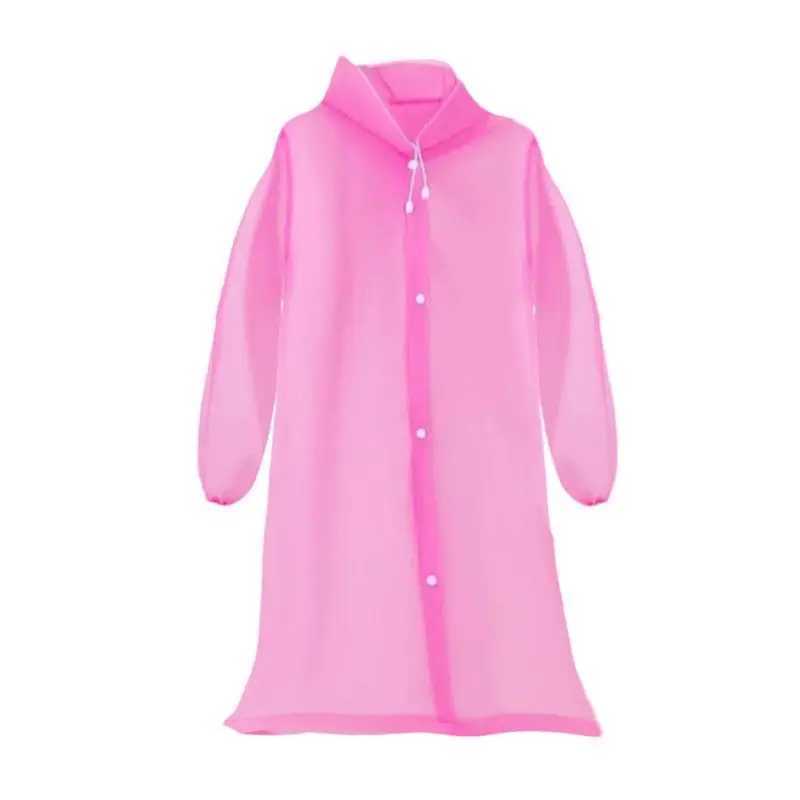 Fashion EVA Children Raincoat Thickened Waterproof Rain Coat Kids Clear Transparent Tour Waterproof Rainwear Suit Y240810