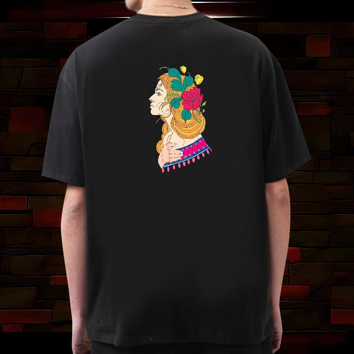Wholesale Men T Shirts portrait Tshirts 230g Pure Cotton Street Soft Custom Cartoon O-Neck Short Sleeve Mens Tshirts