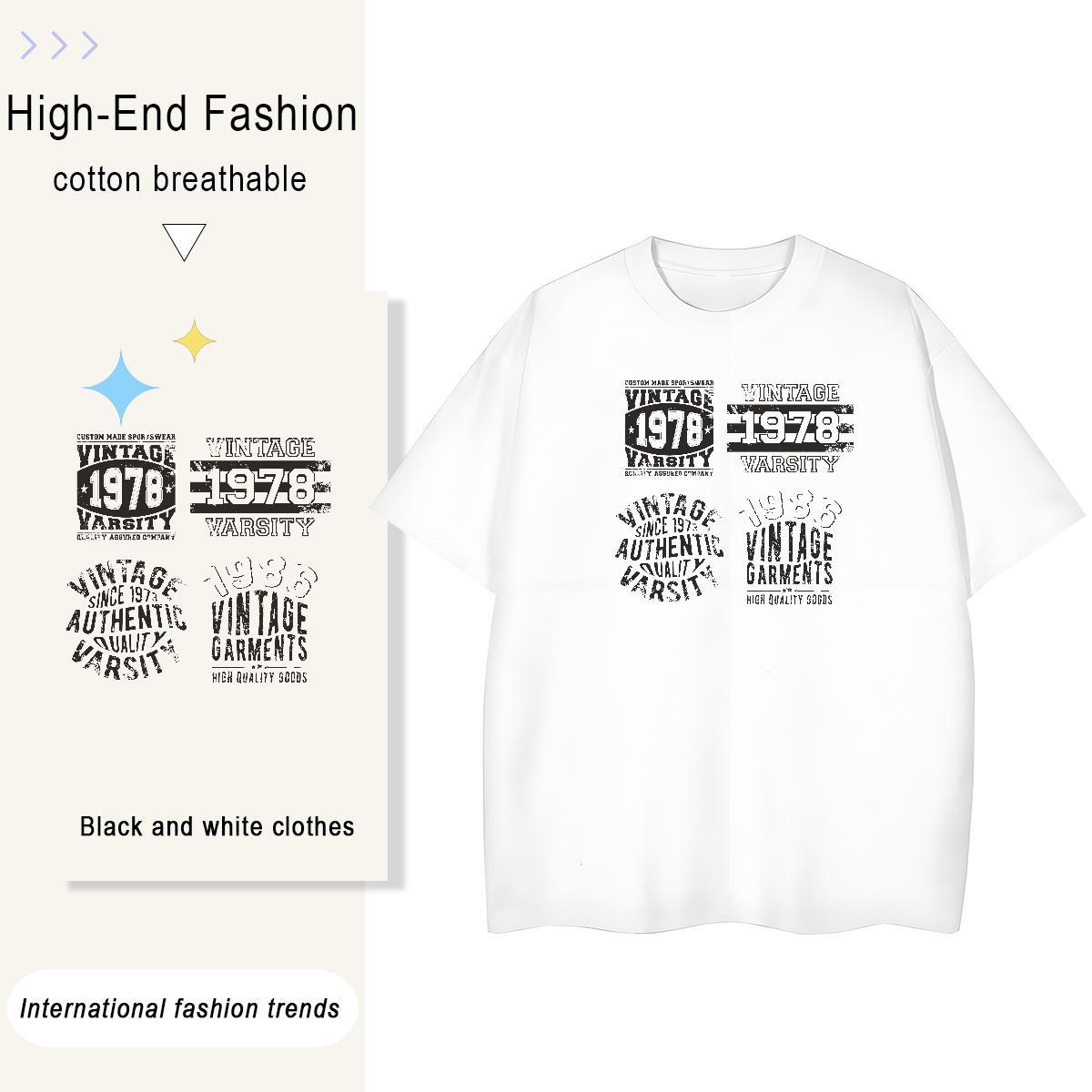 Soft Mens Tshirts Daily Wear 100% Cotton 230g Custom Print Oversized Breathable Short Sleeve letter Man T Shirts 2024 Summer Clothings