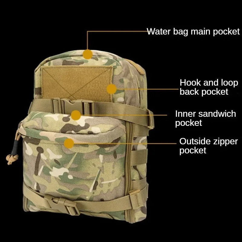 Outdoor tactical vest 1000D nylon bag lightweight waterproof backpack MOLLE accessory camping hunting sports 240810