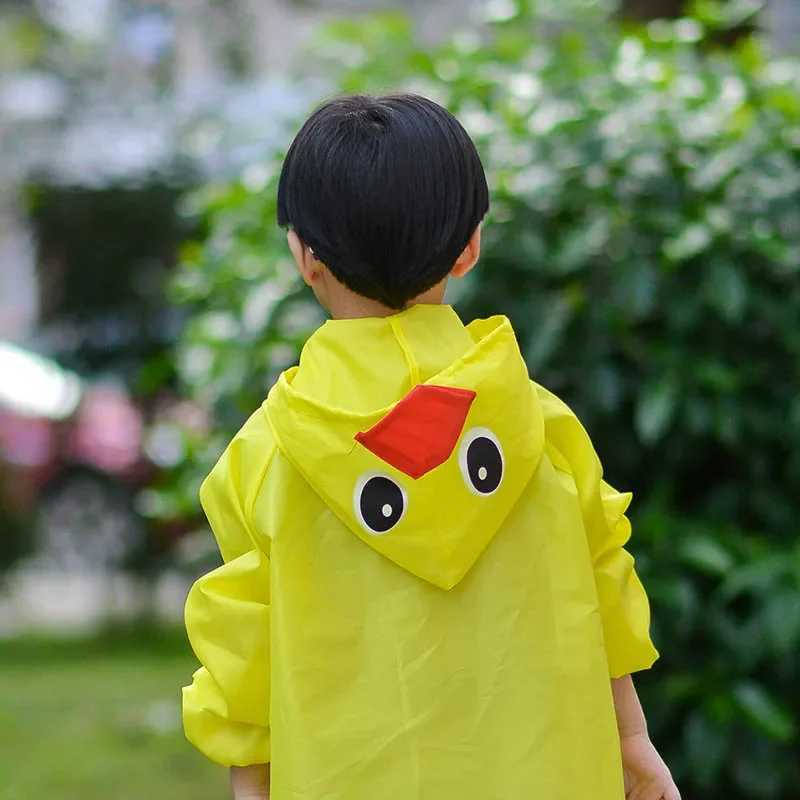 1pcs Waterproof Kids Raincoat for Children Rain Coat Cartoon Animal Style Rainwear Rainsuit Student Animal Style Raincoat Y240810