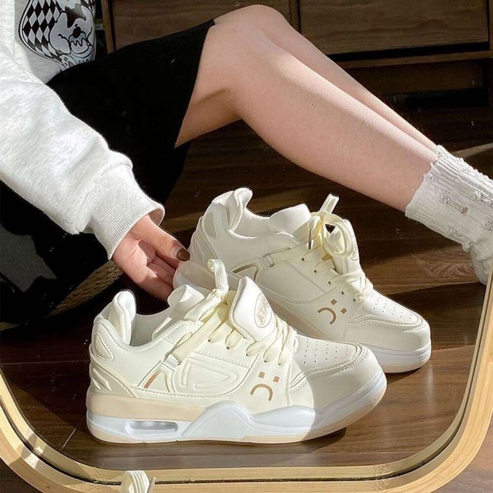 Ddmysports Eight Increasing Thick Sole White Women S Board Ins Trend Summer New Breathable Versatile Casual Bread Shoes Outdoor Shoes
