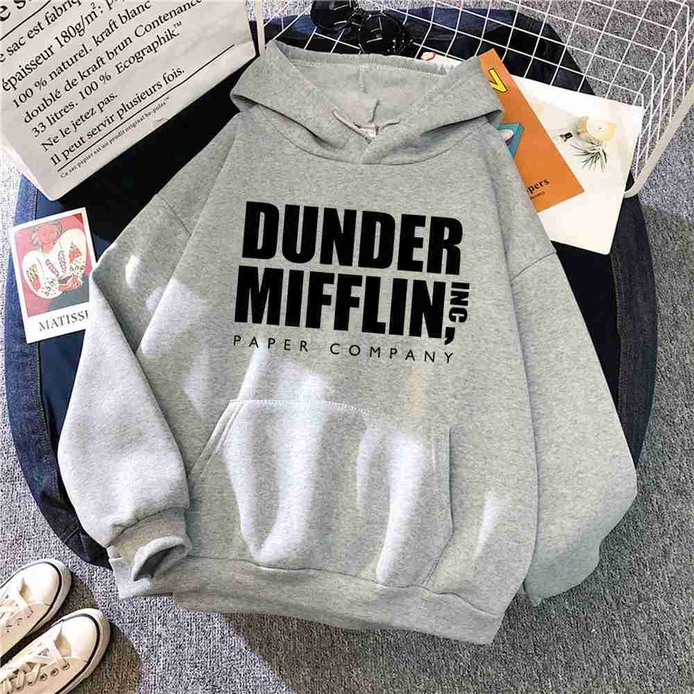 The Office Dunder Mufflin INC Paper Hoodie Dwight Schrute Sweatshirt Men Women Hoodies Casual Pullover Hooded SweaterXJ240812
