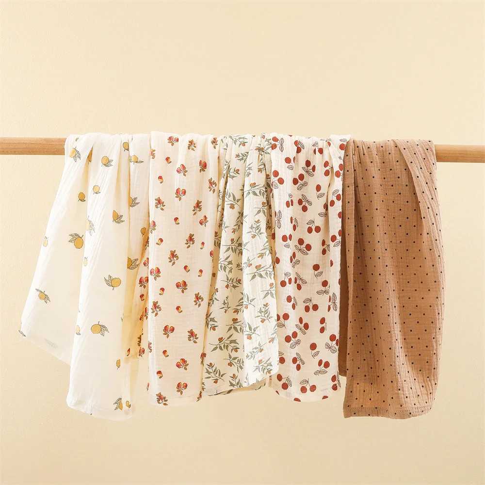 Baby products Cotton Gauze plain weave baby blanket super soft quick drying for newborns boys and girls childrens bath towels baby strollers blanket c