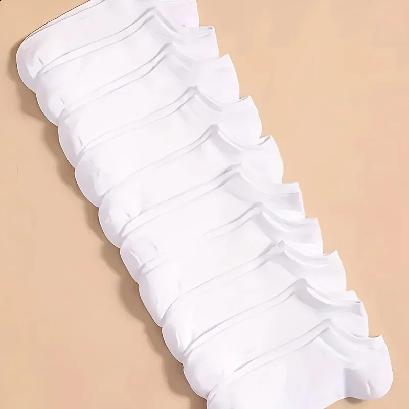 Unisex 102040 Pairs Solid Socks Soft Lightweight Low Cut Ankle Socks Bulk Black White Grey Men Women Stockings Hosiery o240812