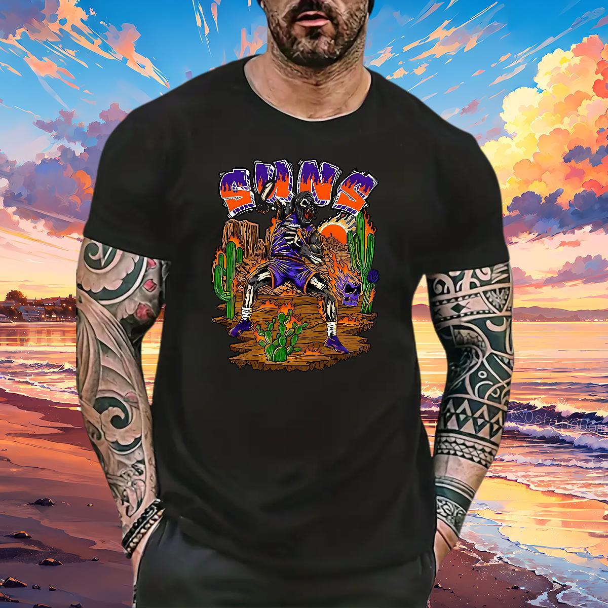 Wholesale Mens T Shirts skull Tshirts 230g Cotton Spring Summer Classic Custom Big Size Breathable Short Sleeve Men Clothes T-Shirt