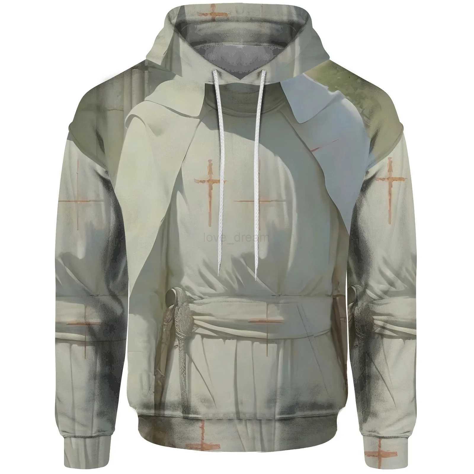 Dark Style Mens Hoodies 2024 Oversized Hoodie Young Nagrand Street Fashion Demon Cross Free Shipping Trendy and ComfortableXJ240812