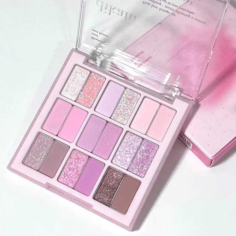 18 Colors Eye Shadow Palette Strawberry Pink Eye Shadow Pearlescent Matte Glitter Eyeshadow Palette Lasting MakeUp Beauty PlateCL240812