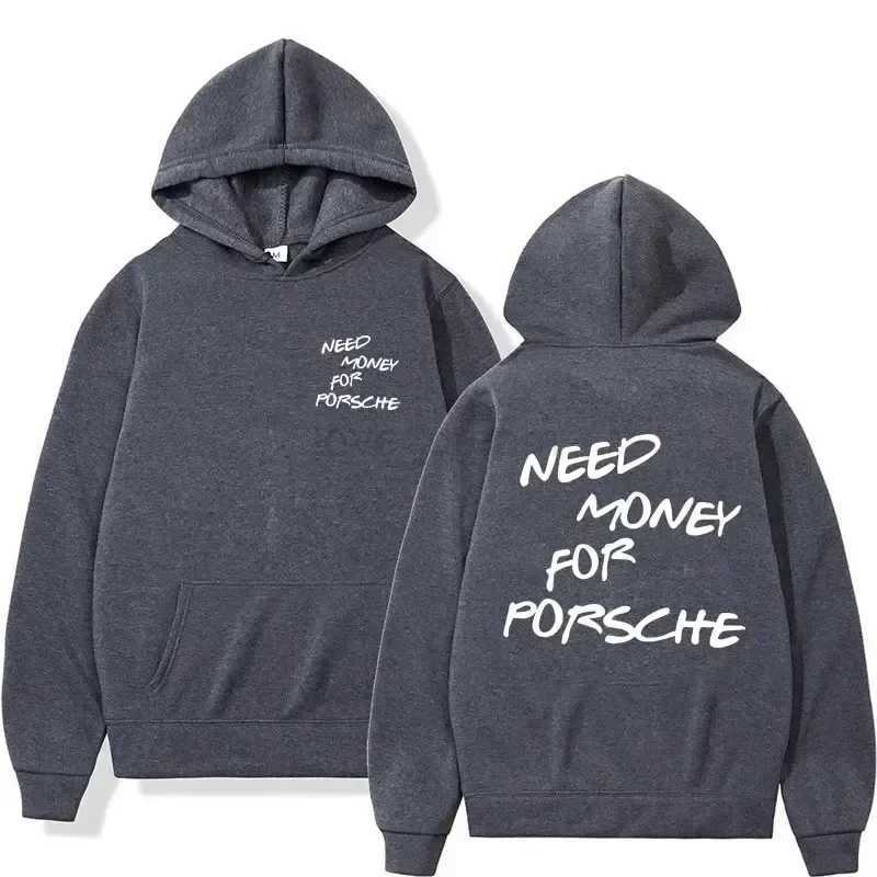 2024 Funny Need Money Letter Print Hoodie Fashion Design Mens Womens Sweatshirt Fleece Oversized Couples Casual HoodiesXJ240812