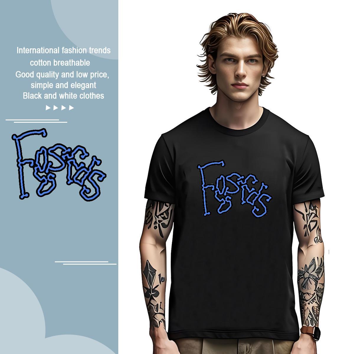 Free Shipping Men Tops Tees letter 230g Cotton Home Outdoor Breathable Crew Neck Mens T Shirts Custom Anime New Arrival Wear