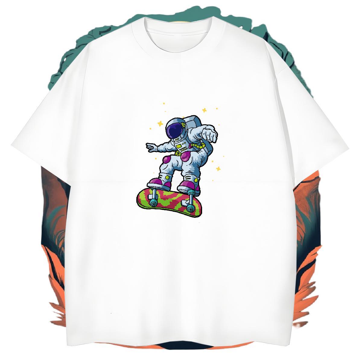 New Designer T-Shirts for Men 230g 100% Cotton Men Tops Tees Sport Breathable Short Sleeve DIY Anime Classic Clothes