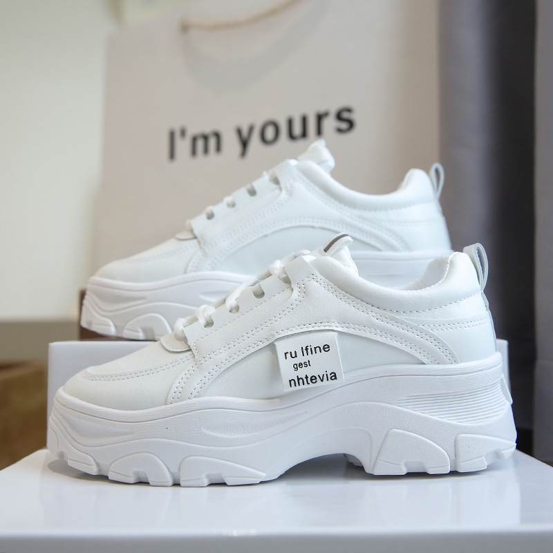 Ddmysports Spring New Thick Sole Little White Student Sports And Casual Korean Version Versatile Tall Dad Shoes Women A Outdoor
