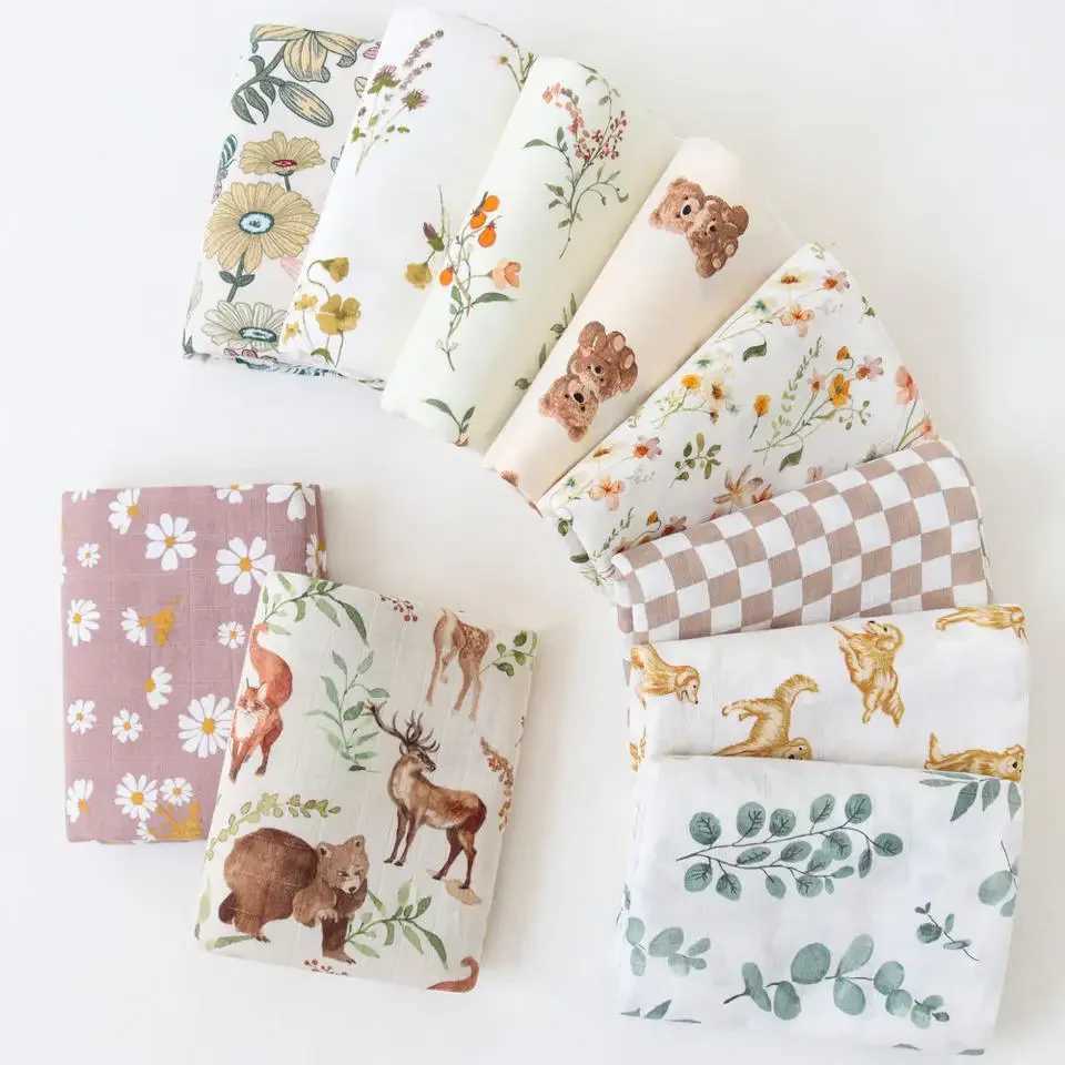 Bamboo baby blanket newborn plain weave blanket 120x120 baby blanket baby packaging blanket super softW240810