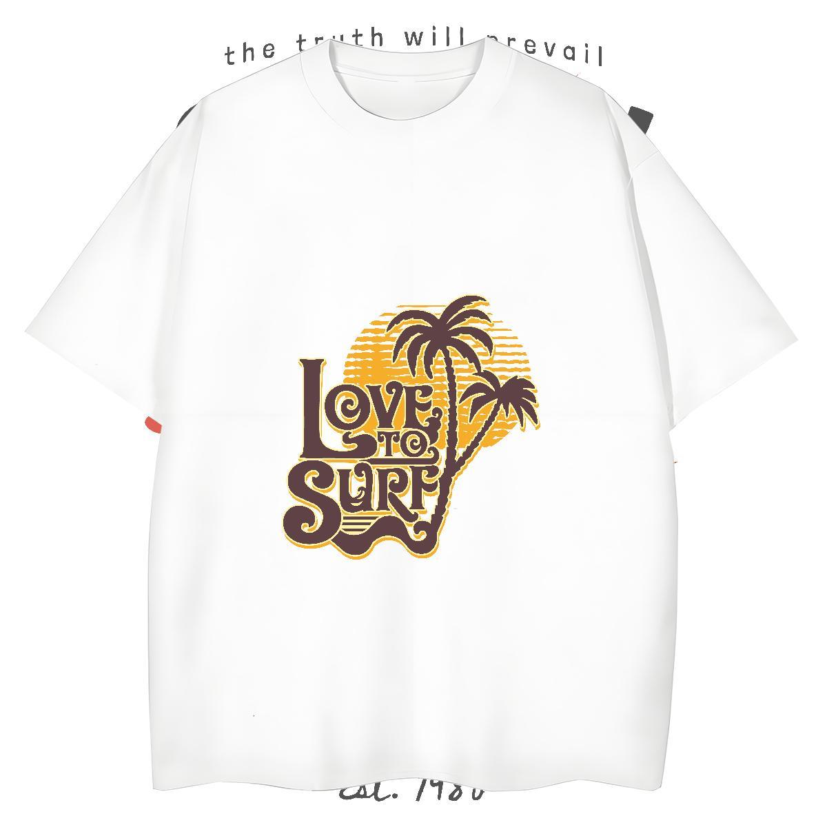 High Quality Men Tops Tees beach 230g Pure Cotton Casual Breathable T-Shirts for Men Custom Print Oversized Casual New Tops Shirt