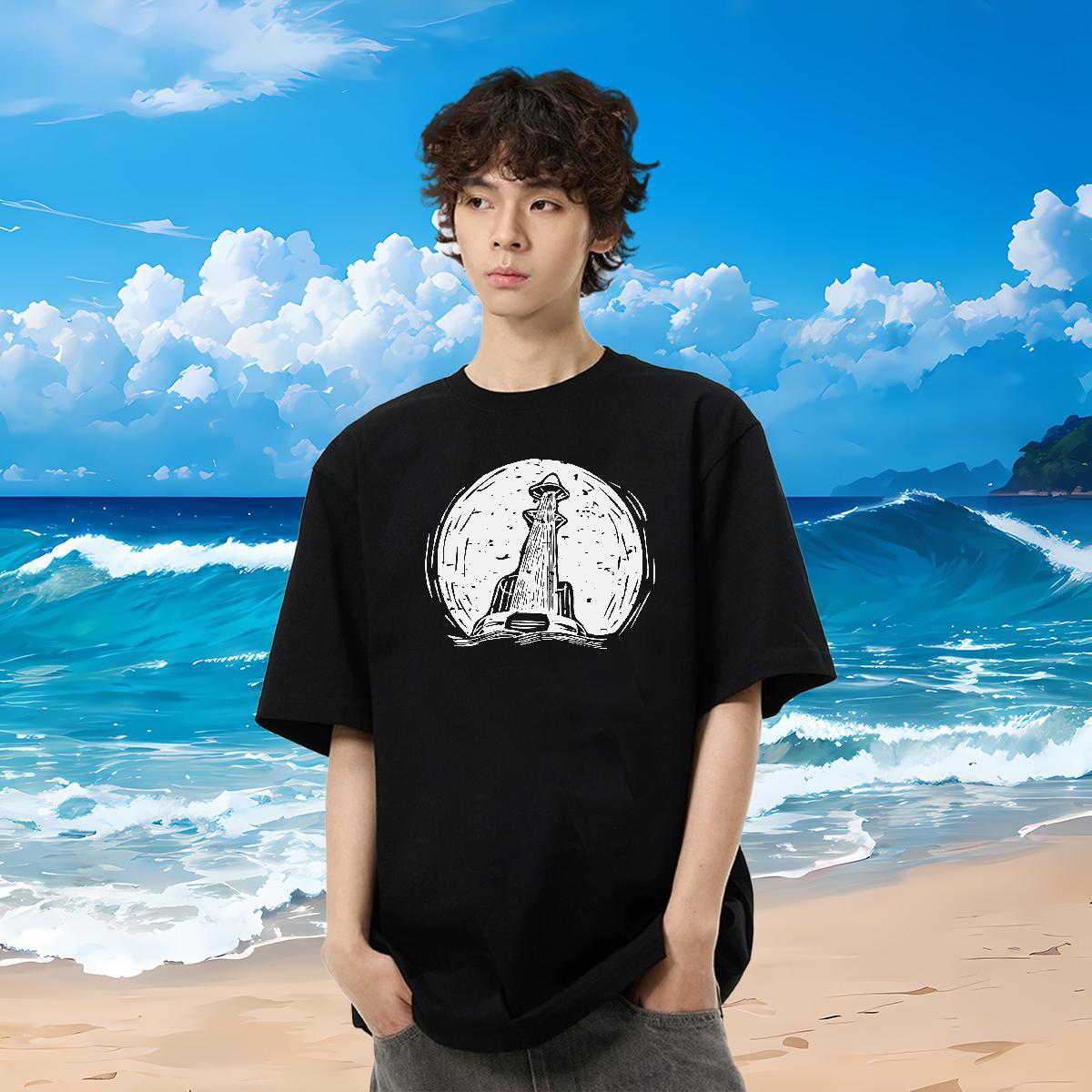 Designer Fashion T Shirts Men tool Tees 230g Cotton Street wear Hip Hop Brand Customized Print O Neck Short Sleeves Men Tops Tees