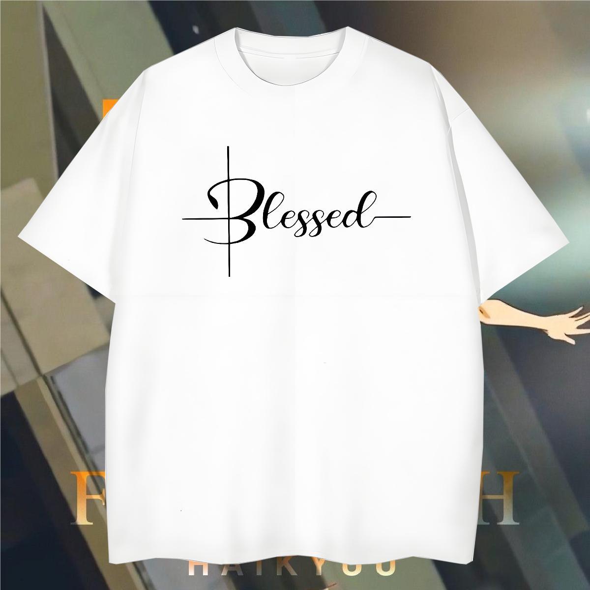 Designer Men Clothes T-Shirt letter 230g Cotton Hip Hop Short Sleeve O-Neck T shirt DIY Anime Free Shipping Clothings