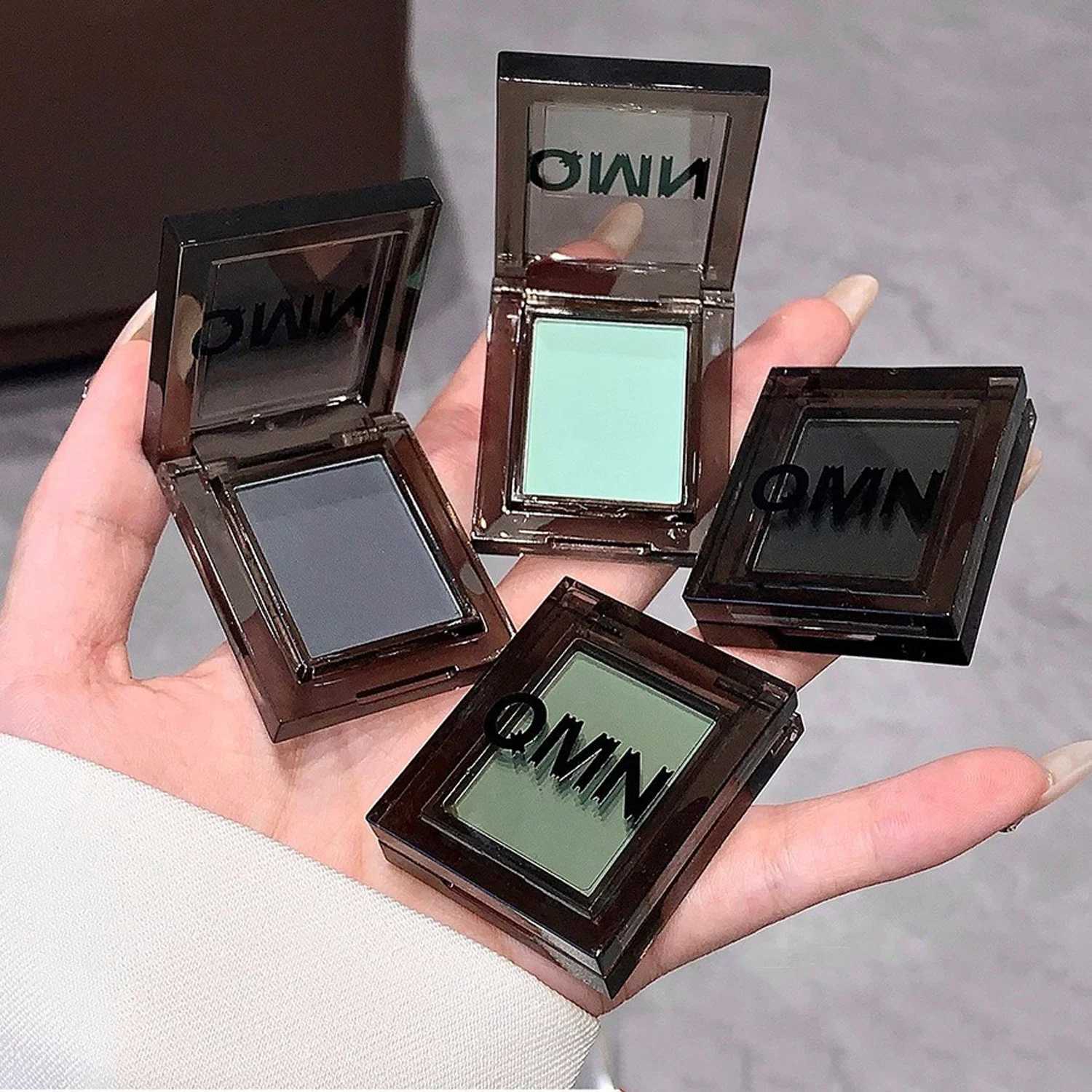 1Pc Chameleon Green Eye Shadow Metallic Smoky Monochrome Eyeshadow Palette Matte Pearl Glitter Earth Grey Multicolor Eye MakeupCL240812