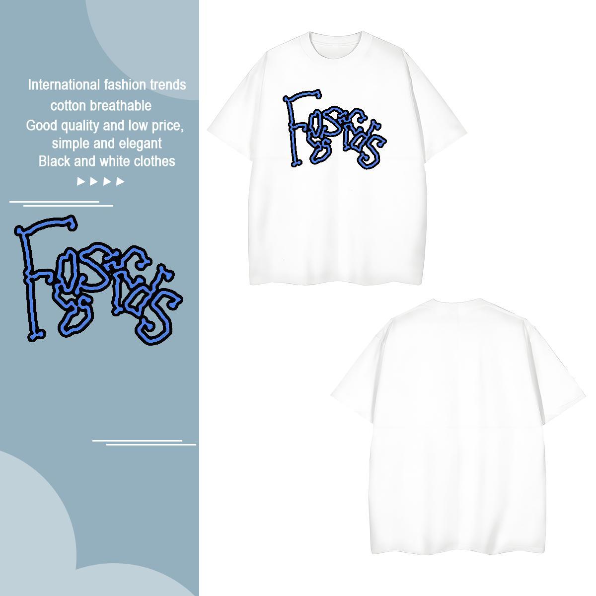 Free Shipping Men Tops Tees letter 230g Cotton Home Outdoor Breathable Crew Neck Mens T Shirts Custom Anime New Arrival Wear