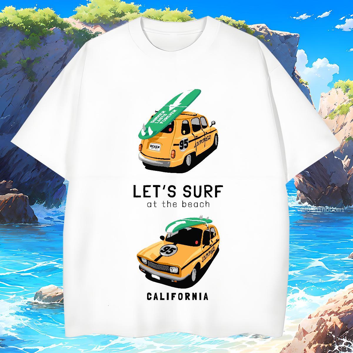 Popular Men Tshirts car 230g Pure Cotton Summer Casual Breathable T-Shirts Asian Size Fashion New Clothes