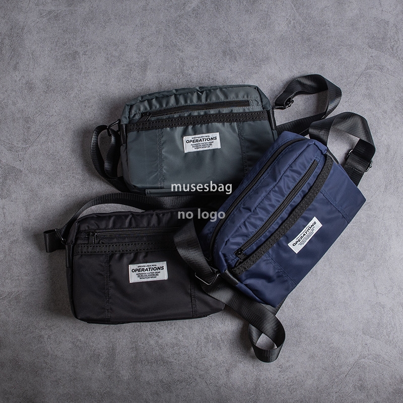 New American street trend shoulder bag men's crossbody bag riding bag casual Oxford cloth small backpack trend