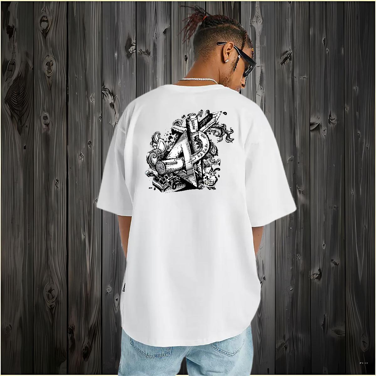 Fashion New T Shirts Men eye of the devil Tee Shirt 230g Cotton Street Wear Designer Customized Print Breathable Short Sleeve Tshirts