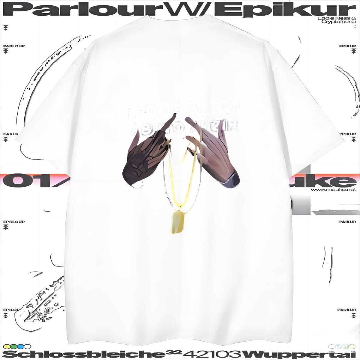 T Shirt For Man 100% Cotton 230g hands Street Breathable Crew Neck Custom Printing Men Clothes T-Shirt Stylist Comfortable Tops Shirt