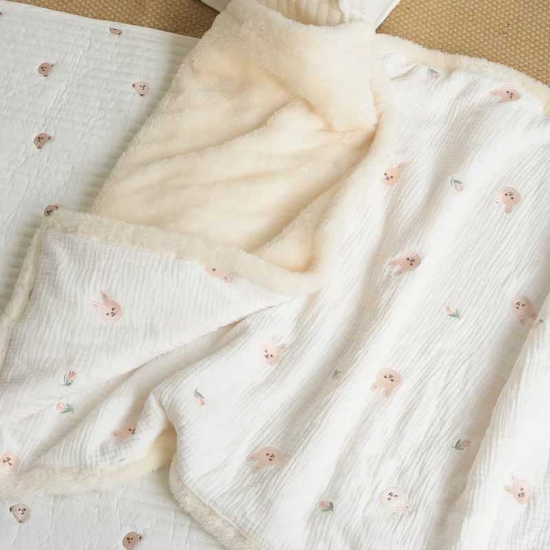 Thick autumn and winter baby comfort blankets newborn blankets impregnated patterned blanketsW240810