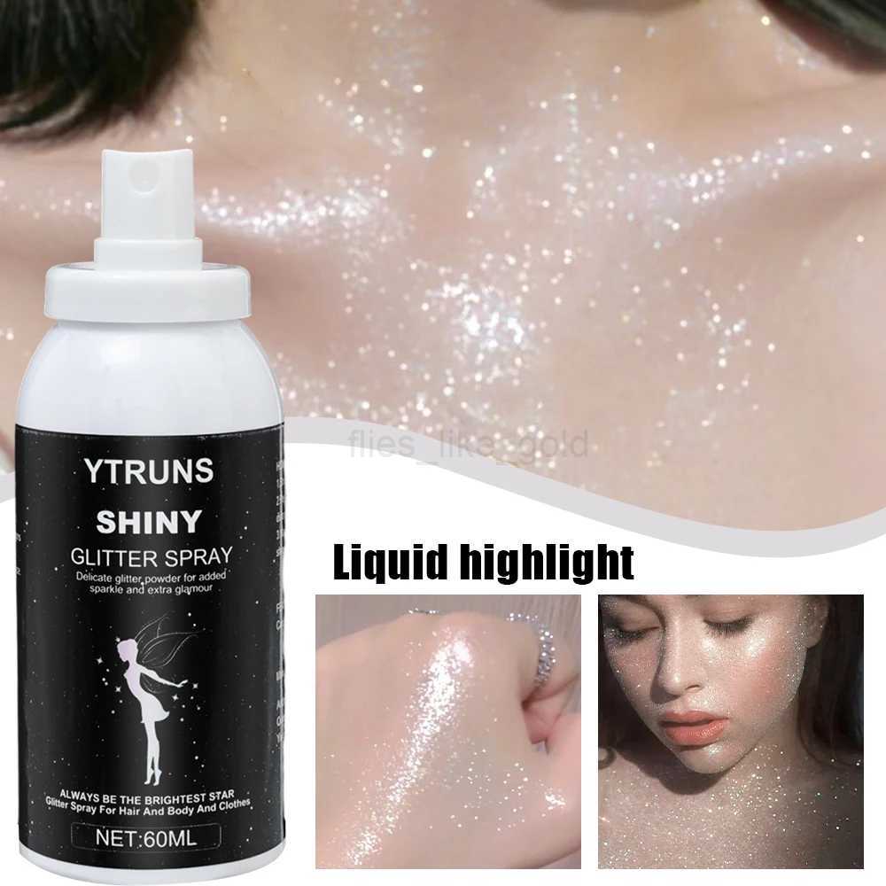 Liquid highlight spray glitter waterproof glitter body highlight powder face contour glitter pearl glitter makeup W240812