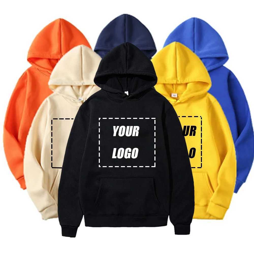 Custom Hoodies Diy Text Couple Friends Family Design Image Print Clothing Sports Leisure Harajuku Sweater Size M-4XLXJ240812