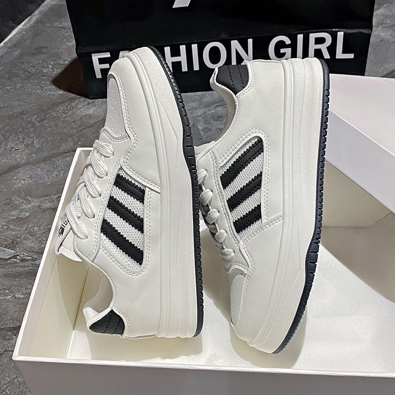 Ddmysports Summer New Breathable Little White Thick Sole Matsuke Korean Edition Versatile Sports Board Shoes Women BN Outdoor