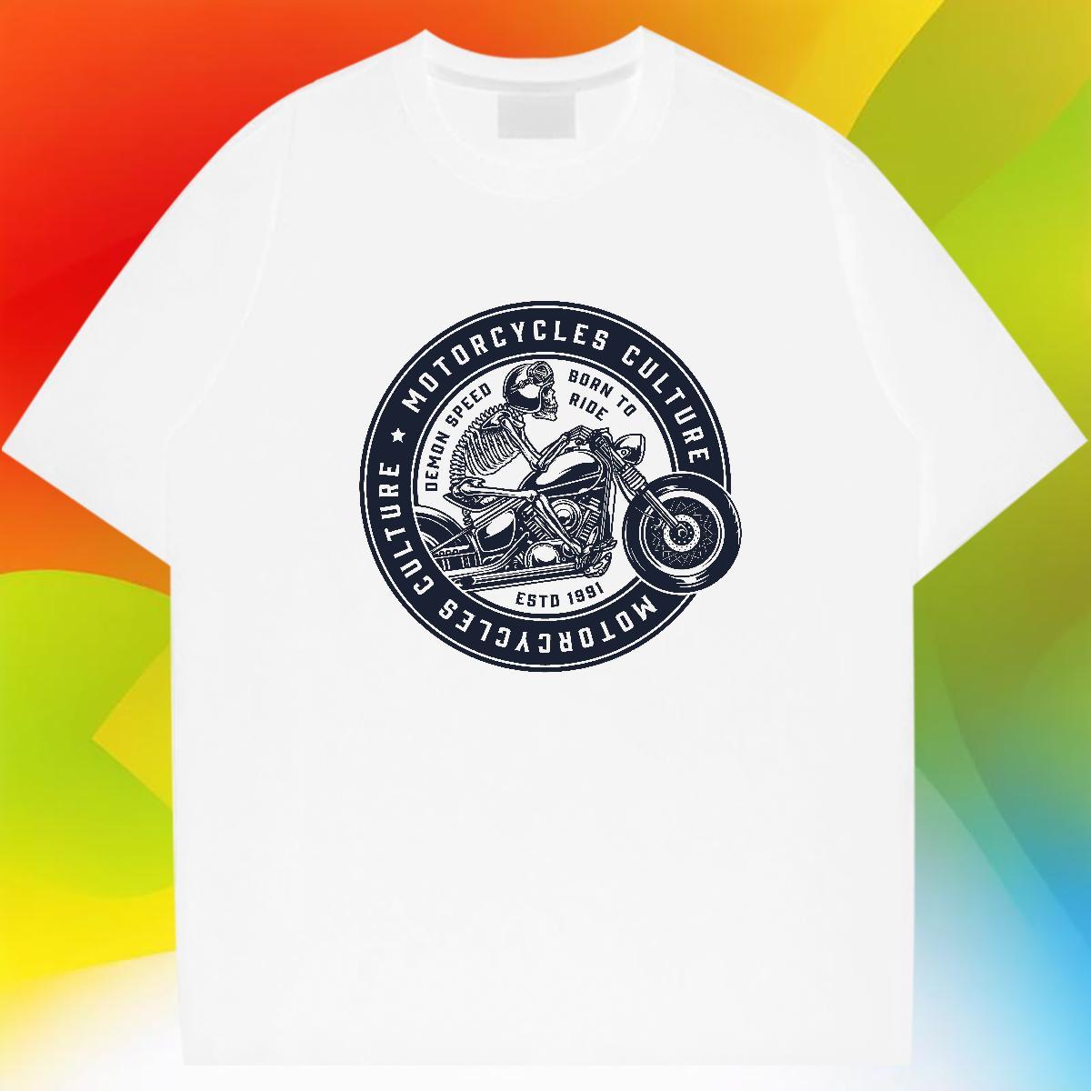 New Arrival Mens T Shirts skull Top Tees 100% Cotton 230g Outdoor Popular Customized Print O Neck Short Sleeves Men Tops Tees