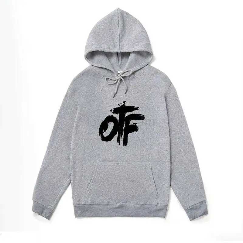 OTF printed men and women essential hooded sweatshirt casual multi-color couple sportswear spring autumn 2024 newXJ240812