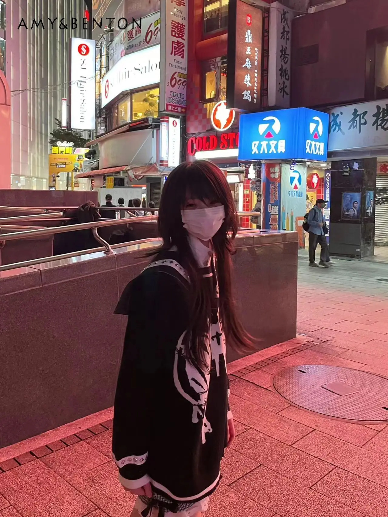 Japanese Sweet Goth Print Harajuku Patchwork Sweater Women Preppy Style Street Y2K Oversized Sweater Loose Slim Kawaii Pullover 240812