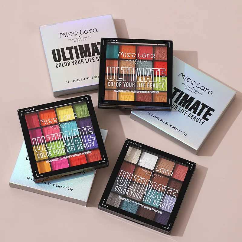 Rich Color Eyeshadow Plate Glitter Pearlescent Eye Shadow 16-color Ultimate Shadow Palette Bright Green Blue Eye Makeup CosmeticCL240812