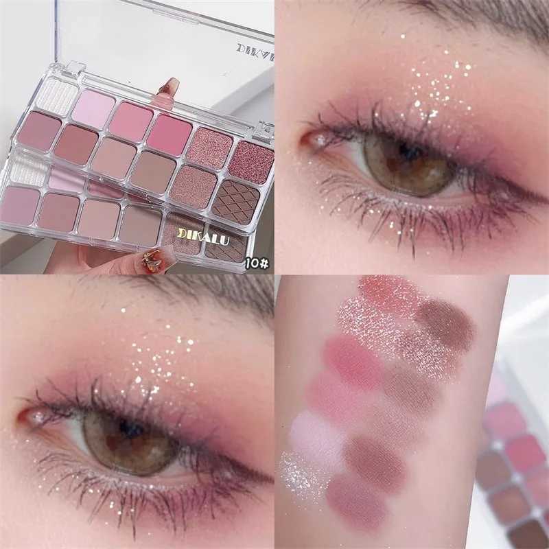 12 color eye shadow Pallete matte eye shadow girl beginner makeup nude pink eye shadow low saturation full matte eye shadowW241212
