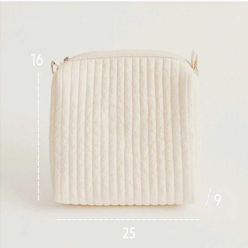Cotton baby urine bag poop bag travel cart storage bag Korean Ins cute bear embroidery mother bag handbag W240812