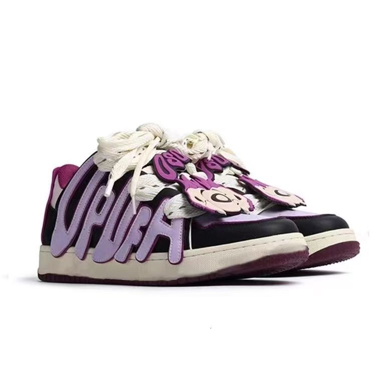 Ddmyoutdoor Thick Soled Casual Sports New High Street Letter Splicing Bread Women Couple Skateboarding For Outdoor Shoes